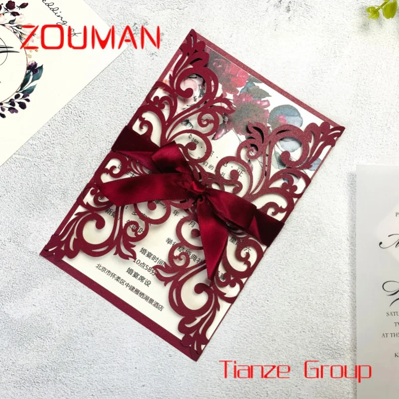 

Custom , Eco-friendly custom thank you cards for business wedding invitation card