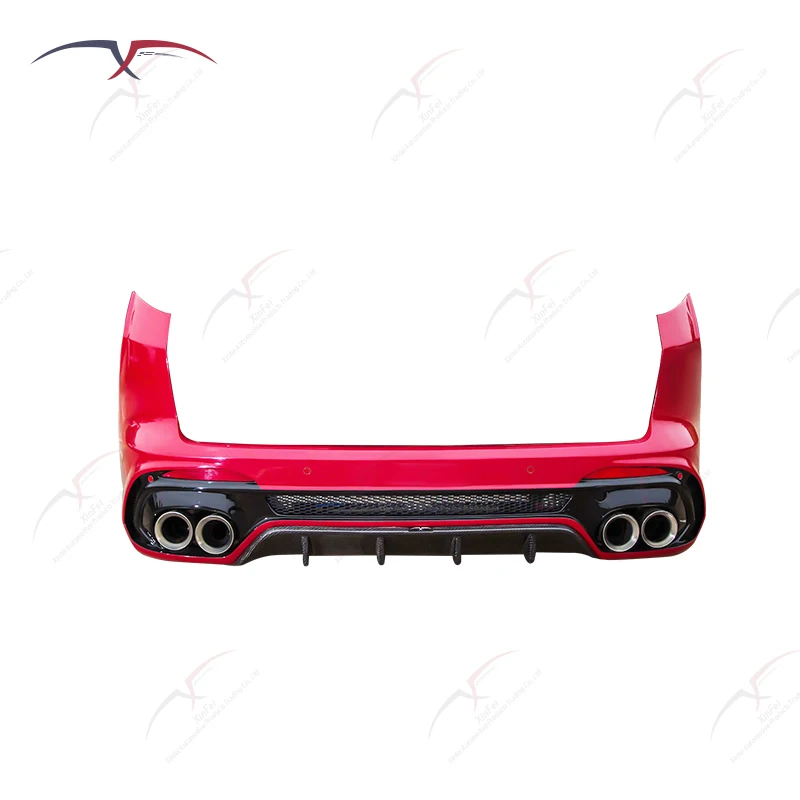 

For Alfa Romeo Stelvio Rear Bumper 2017-2024 Carbon Fiber Body Kit Fiberglass Auto Parts For Upgrade Carbon Fiber Diffuser