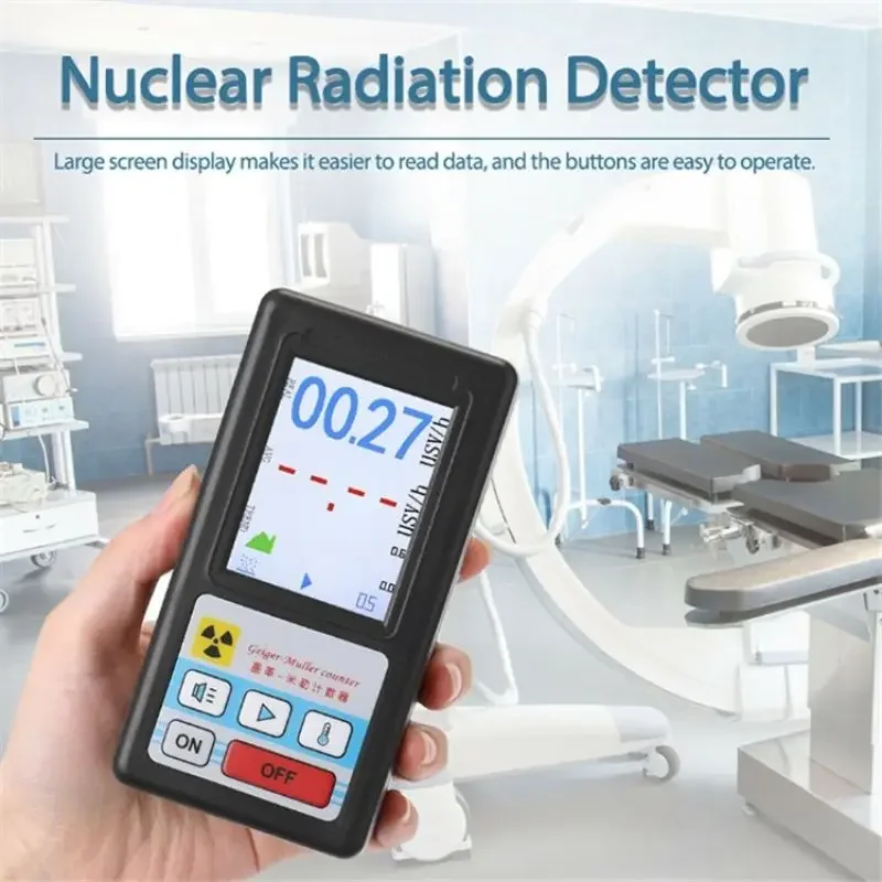 

BR-6 Geiger Counter Nuclear Radiation Detector Personal Dosimeter X-ray Beta Gamma Detector LCD Radioactive Tester Marble Tool