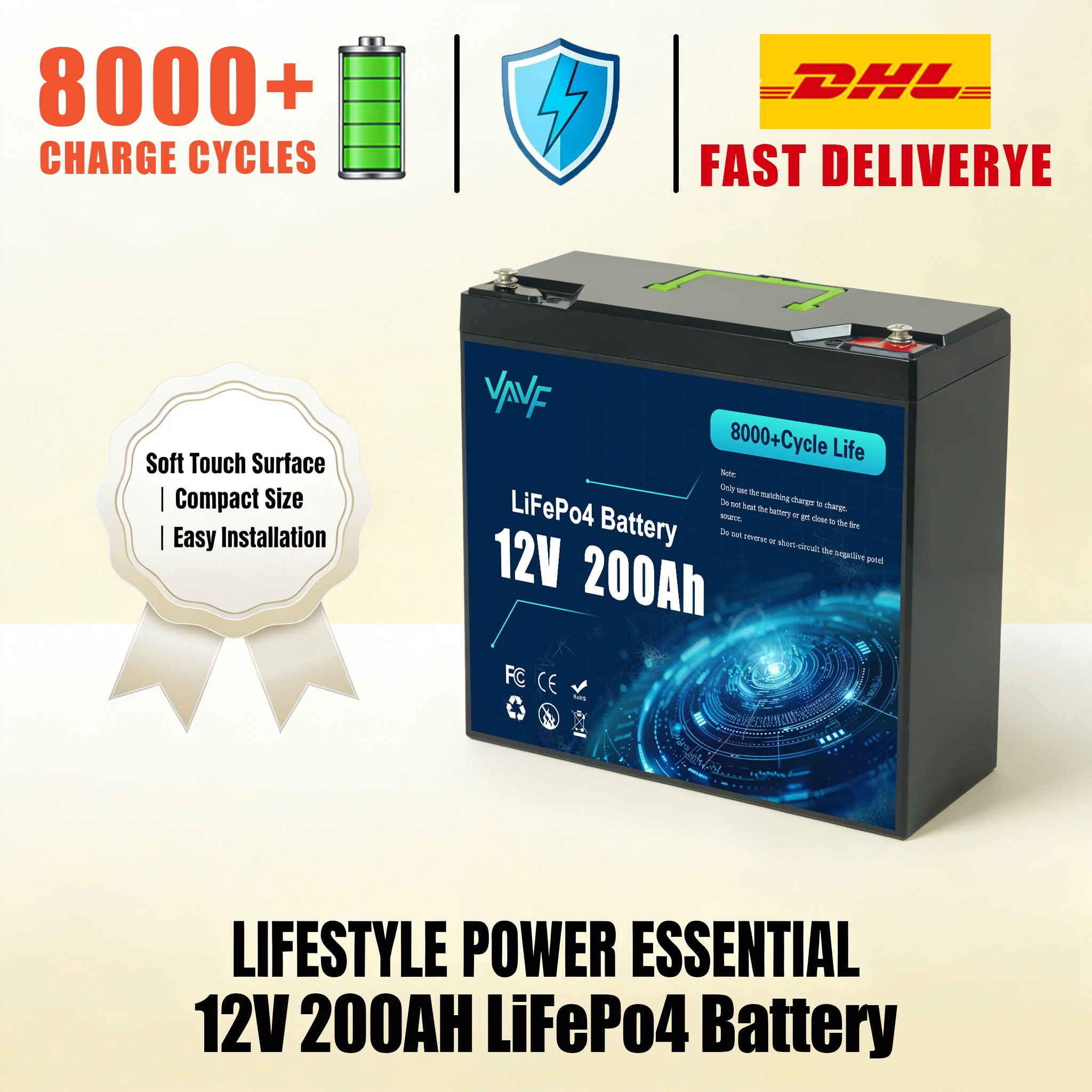 

Надежный LiFePO4 ❄️ Аккумулятор 12В 200Ач с комплексной системой BMS ☃️ Защита для солнечных батарей для автодомов и парусных судов