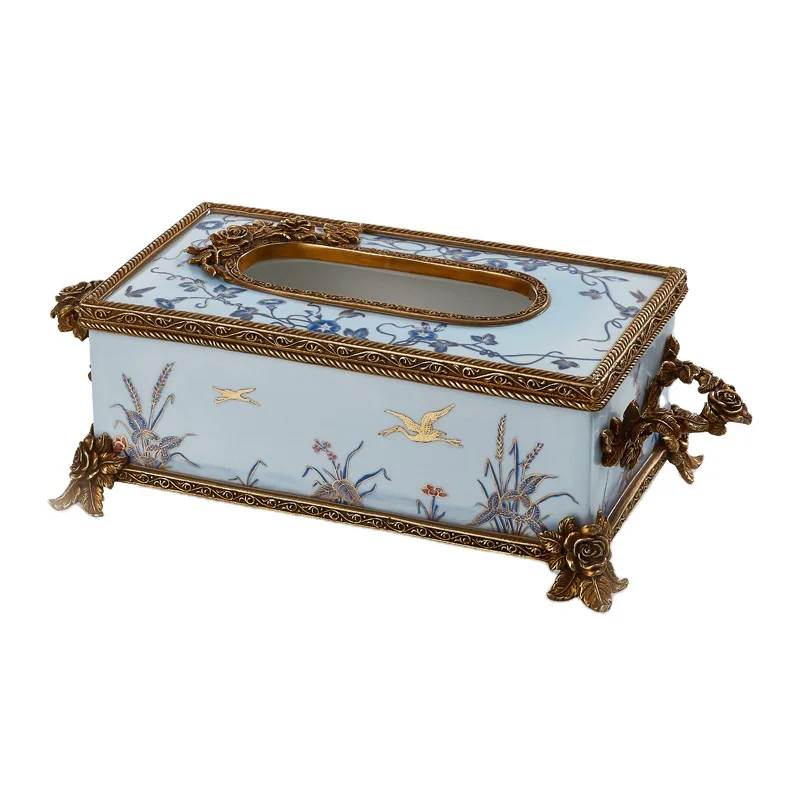 

Decorations Luxury Unique Ceramic Antique Classic Napkin/Paper Holder Tissue Box
