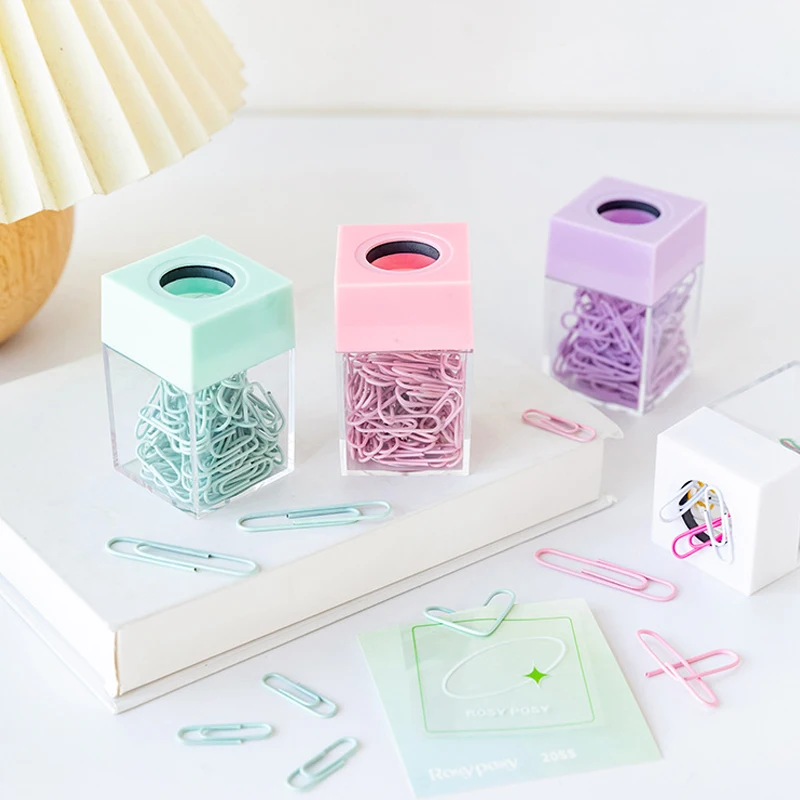 Reutilizáveis e Rustproof Paper Clips, Clipes de Papel, Adequado para o Escritório, Paperclipes, Papelada, Casa, Escola, Hospital, Pessoal, 20pcs