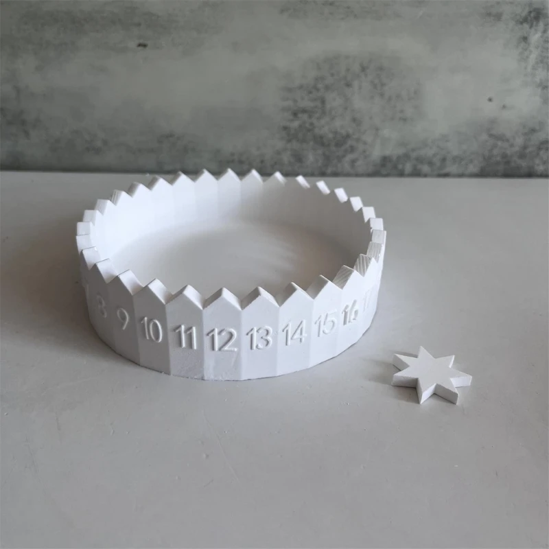 Flexible Silicone Rings Tray Mold Easy to Use Round Silicone Tray Mold for Christmas Pastry and DIY Handicrafts