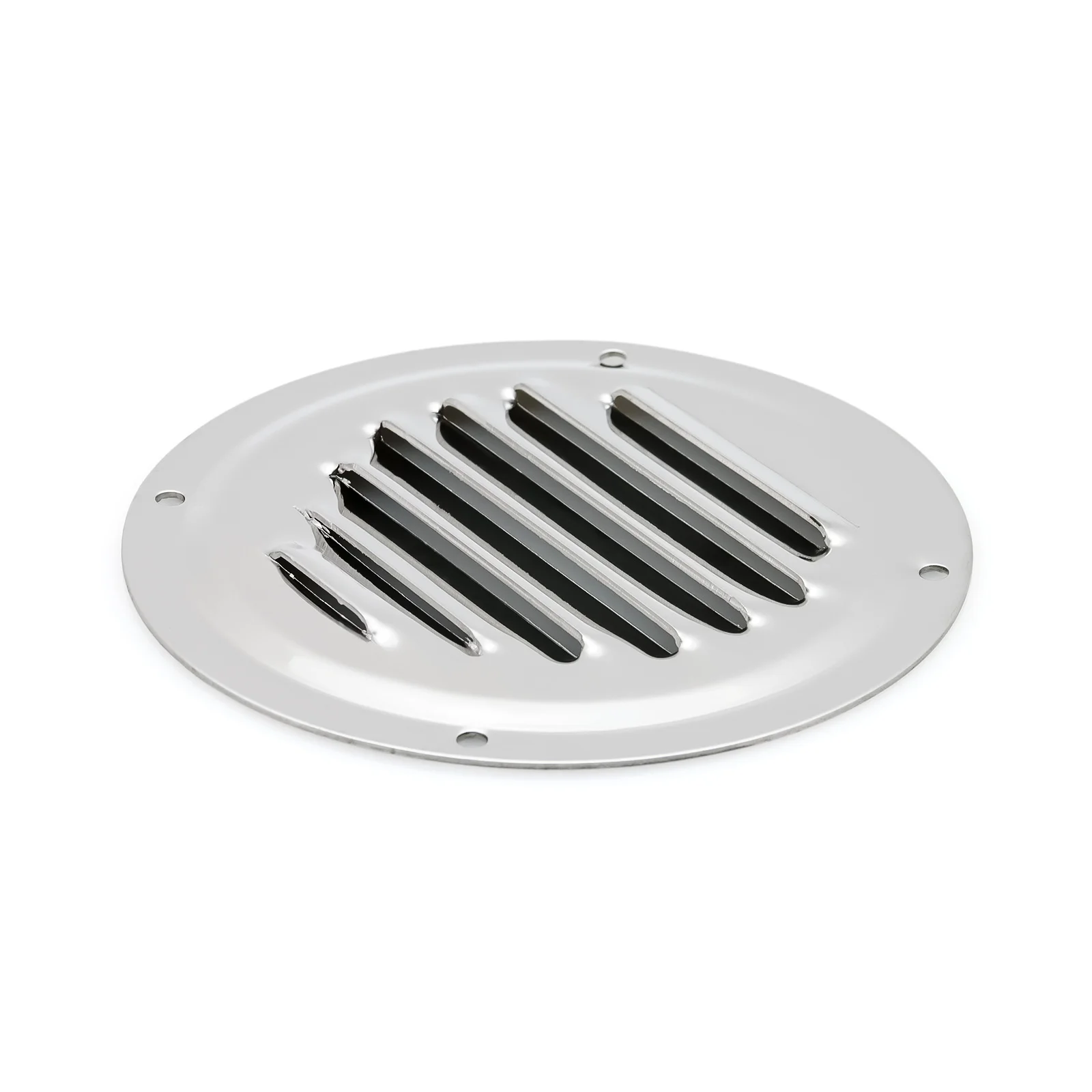 2PCS Grille Cover For Boat Marine Caravan Air Vent Louver Grille Cover 316 Stainless Steel Round Ventilation Plate 4 inch 5 inch