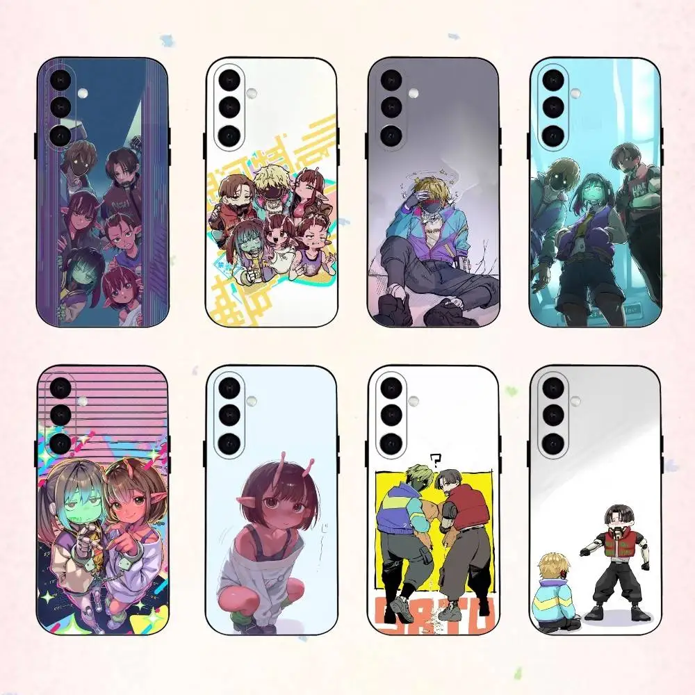 

Animation M-MILKY S-SUBWAY phone Case For Samsung Galaxy A73,A72,A71,A70,A53,A52,A51,Others Soft Black Shell