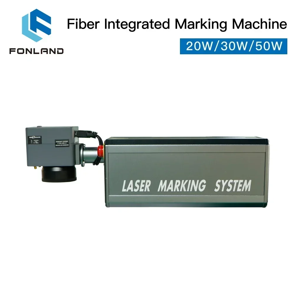 Fonland Fiber Laser Engraver Marking Machine 20W 30W 50W 1064nm Integrated Structure Body Design Marking Machine CNC Design