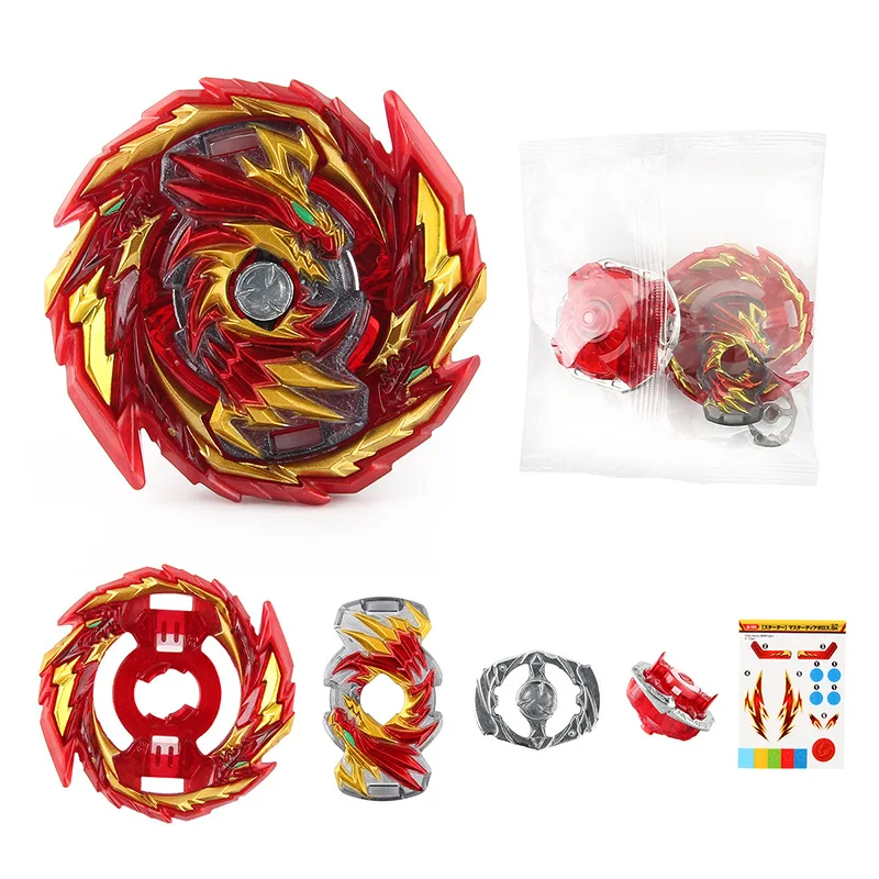 Burst Bley Bley GT B-155 MASTER DIABOLOS.Gn Booster Gyro Metal Spinning Battle Top Sticker Toy Kids Birthday Gift