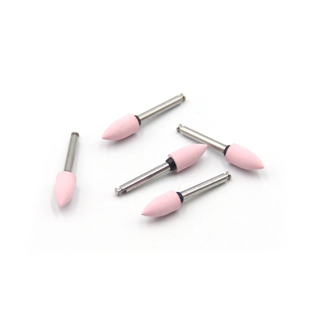 60pcs Dental Twin Color Silicon Rubber Composite Polishers Low Speed for Composite Acrylic Teeth Polishing