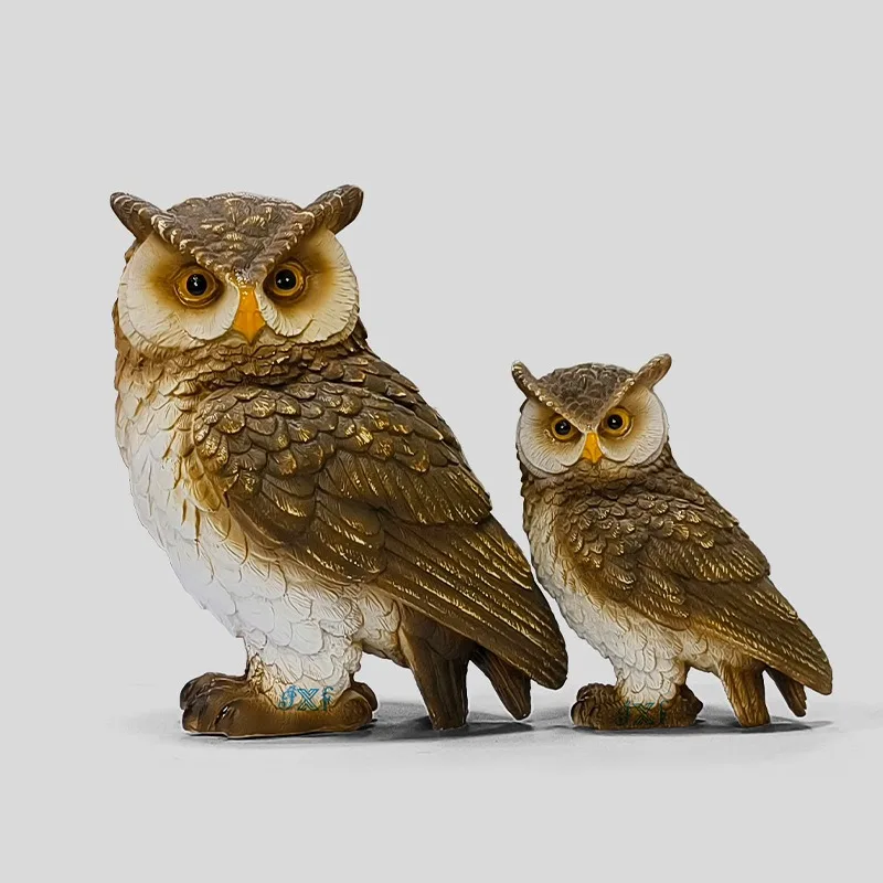 Arts and Crafts Cute Decoration Owl Shaped Resin Desktop Realistic Indoor Garden Statue Decoration Outdoor Home Decor view 4