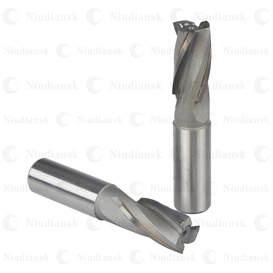 Inlaid Alloy Straight Shank Tools 12x26x87-F3-M12 BK10 14x32x95-F3-M14 BK30 CNC Lathe Spiral Milling Cutter Hard Alloy End Mill