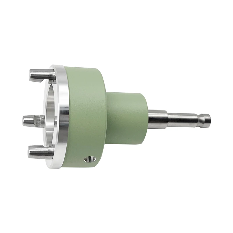 Adattatore Tribrach verde a tre griffe per stazione totale Leica Prism