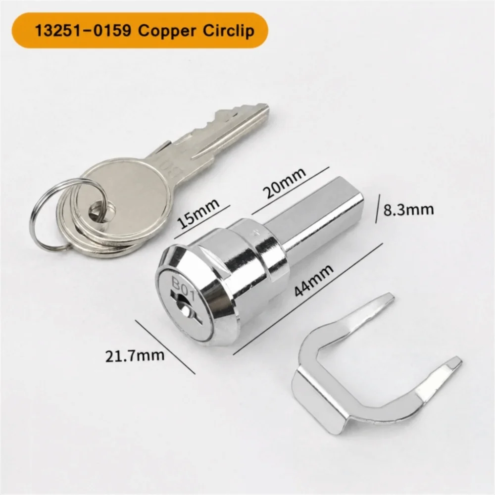 New Iron Cabinet Insert Linkage Toolbox Lock Durable 180° Rotation Unlocking Drawer Lock Alloy Fastening Tab File Cabinet Lock