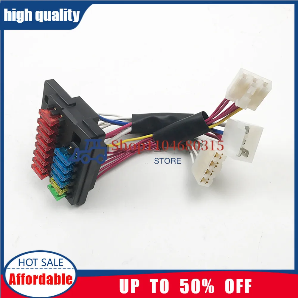Excavator Parts For Doosan DH55 60 150 220 225 300-5-7-9 Fuse Box Wiring Harness Cable Connector