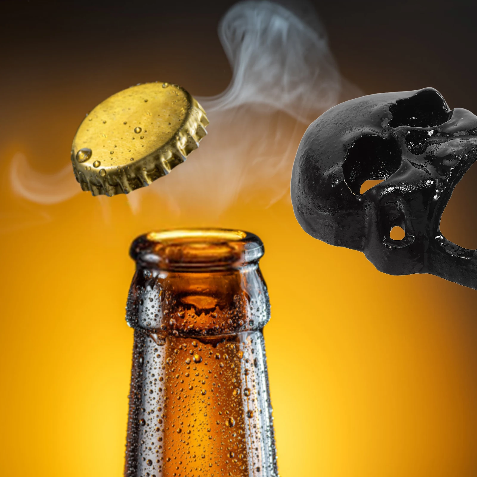 

Retro Cast Bottle Opener Wall Mounted Black Detachable Beer Soda Openers Home Bar Decor Functional