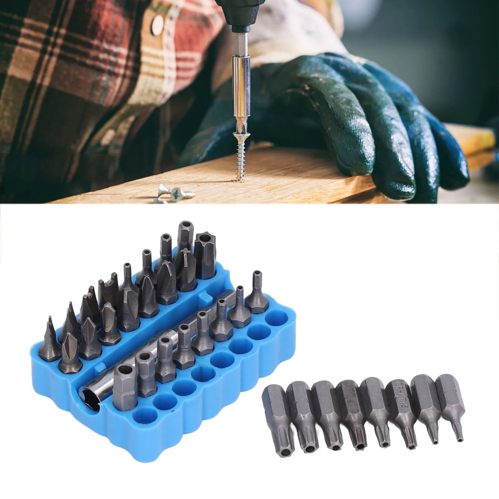 Security Screwdriver Bit 1/4in Hex Shank Tool Set Kit for Maintenance Repair Screwdriver Bit Security Bit Security Bit Kit