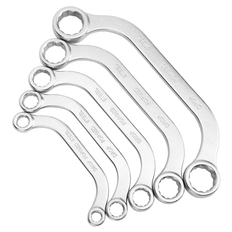 

Набор из 5 метрических ключей 8-22 мм, двусторонние, из хромованадиевой стали, тип C
