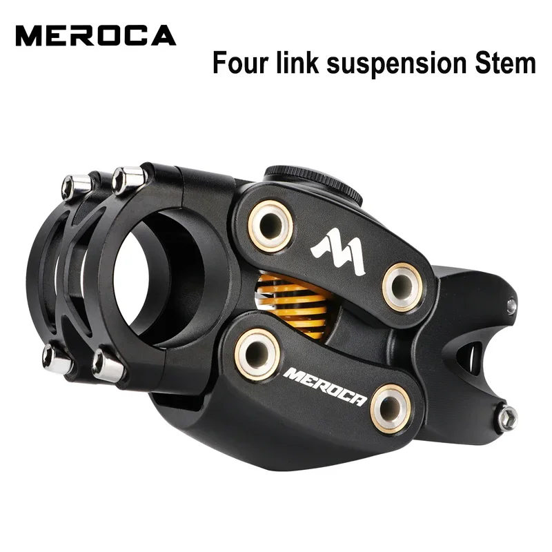 

MTB Bicycle Shock-absorbing stem 4 link damper Suspension for Mountain Road Gravel Hybrid and E-Bikes handlebar 31.8mm