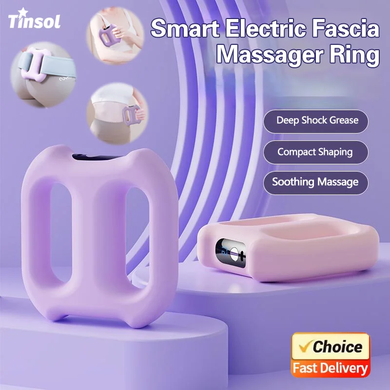 Multi-Function Electric Fascia Ring Full-Body Vibration Massager Fitness Shaping Fat-Burning Equipment Deep Tissue Massage