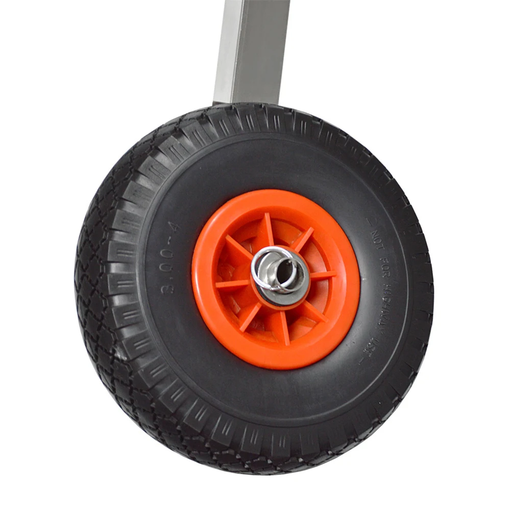 Boat Launching Wheels Stainless Steel Boat Launching Dolly With PU Non Inflatable Solid Wheel Large Loading Capacity