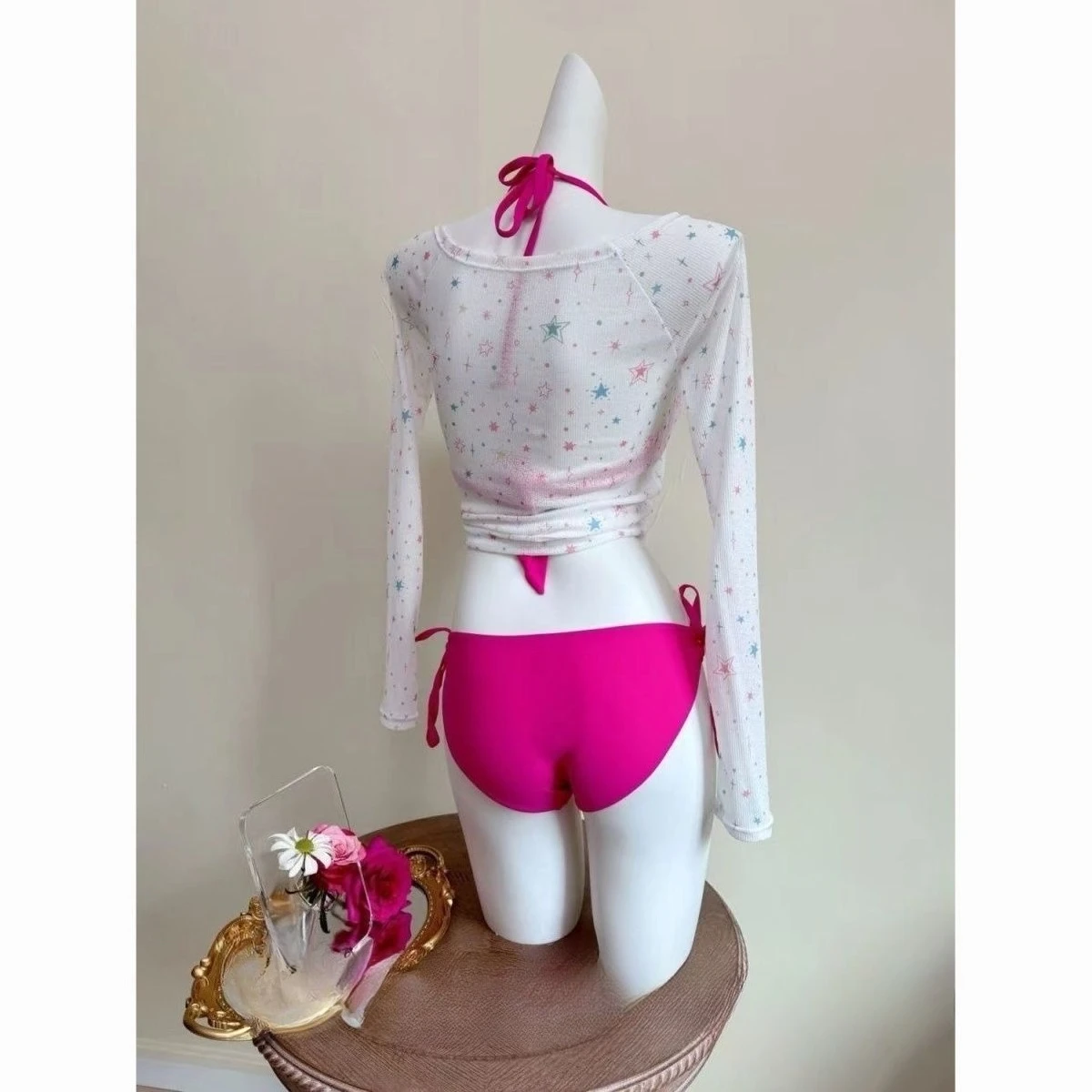 Summer Sweet Girl Bikini Set Hot Girl Cosplay Donna Studente Beach Costume da bagno Moda coreana Costumi Chic