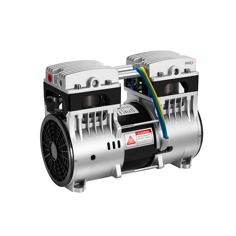 DC12V/24V 690W Brushless Silent Inverter Piston Air Compressor Pump Portable 1HP Oil-Free Motor For Home Use