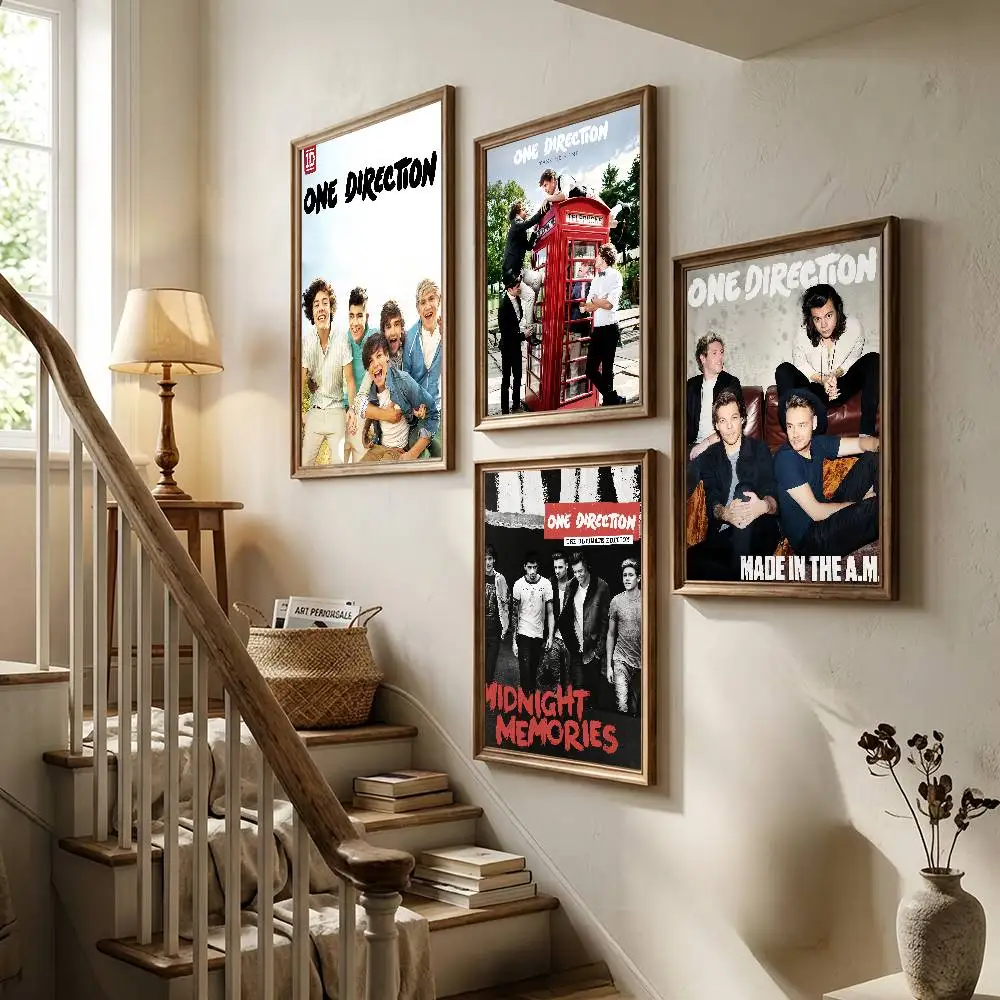 Rock O-One D-Direction-Band Up All Night Poster For Bedroom Gamer Room Decor Restaurant Wall Trendy Aesthetic Gift