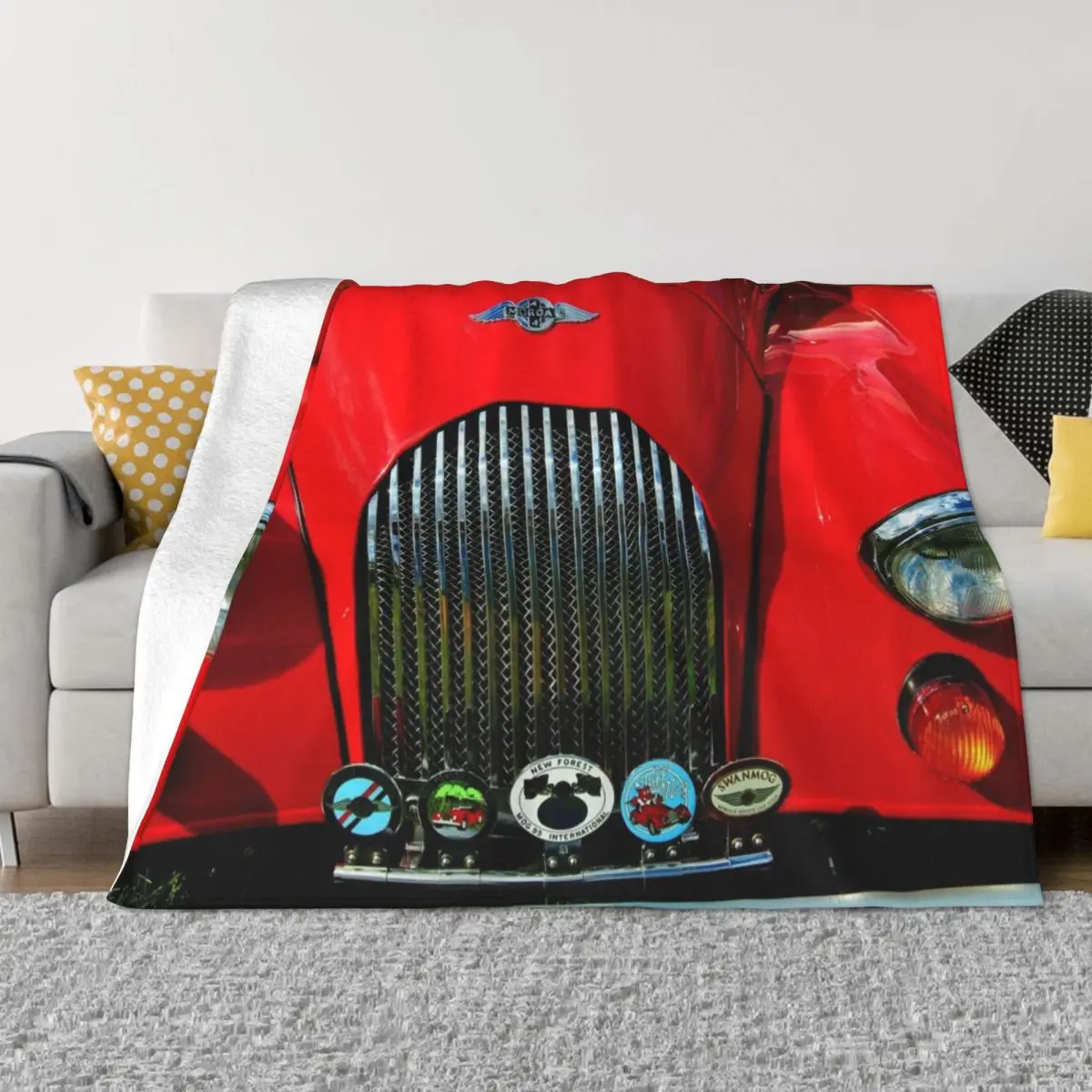 Morgan Classic Sports Motor Car Throw Blanket Blankets Sofas Of Decoration Winter bed blankets blankets for winter