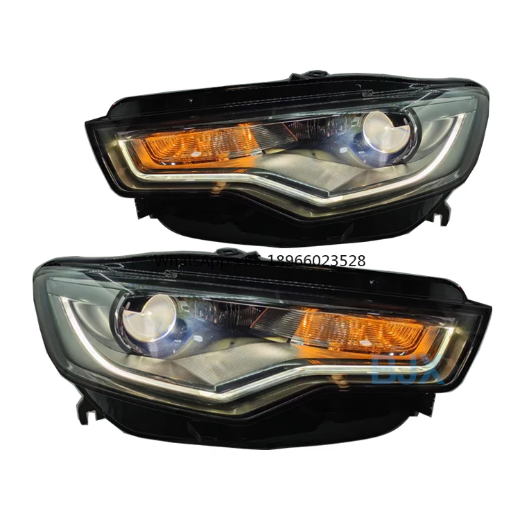 Auto parts for 13-15 Audi A6L front headlights A6 C7 front headlight lighting assembly