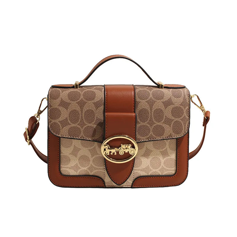 2025 New Women's Fashionable Small Square Bags: Versatile, Textured, Portable, with Single - Shoulder and Cross - Body Options