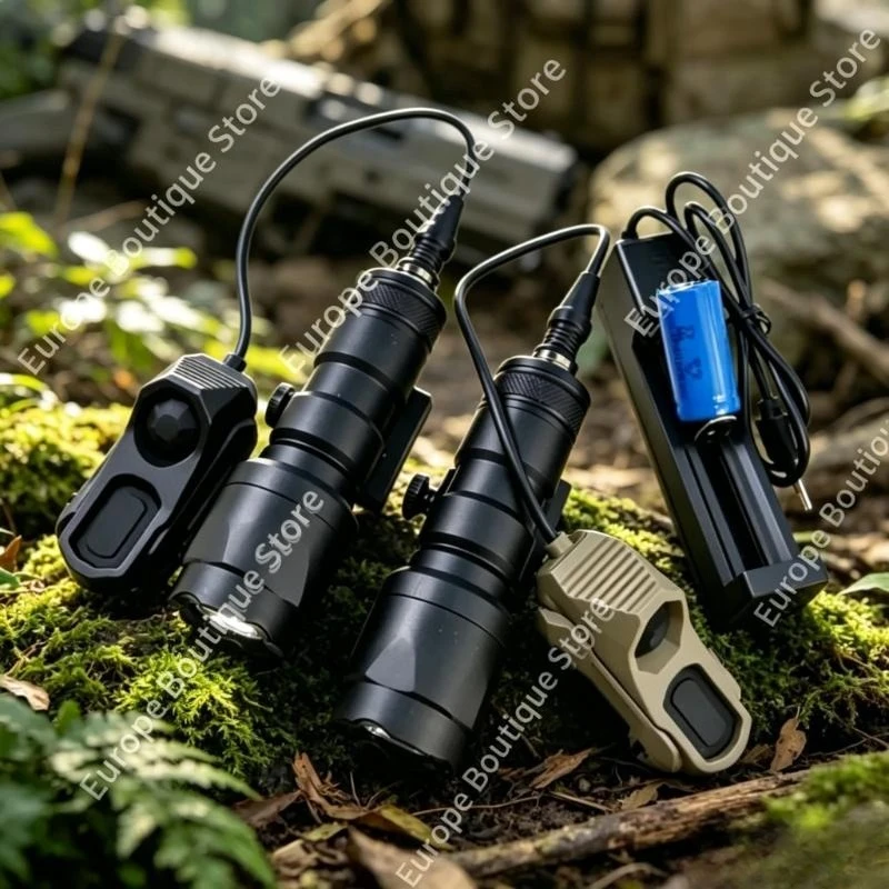 

M300 Lightweight Mini Head Lamp Helmet Stand Alloy Flashlight Stable Beam For Outdoor Tactical Outdoor Sports