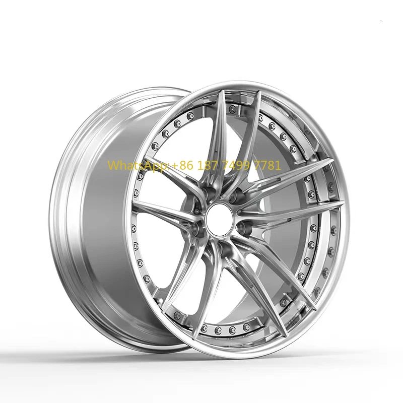 

5 Holes 18 19 20 21inch Car Forged Alloy Rims Wheels Monoblock 2 Piece