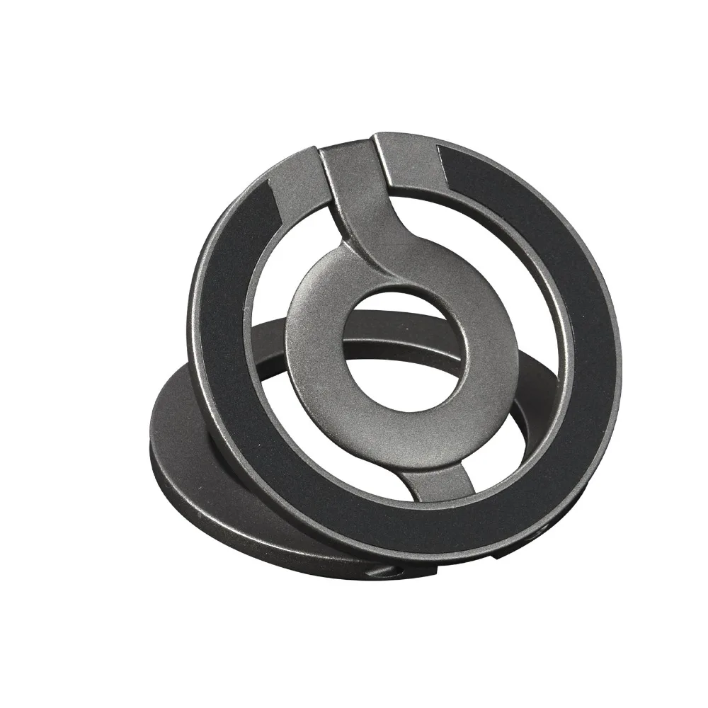 

Портативная магнитная двусторонняя подставка для телефона, регулируемый держатель для настольного телефона на палец, складной металлический кронштейн для сотового телефона