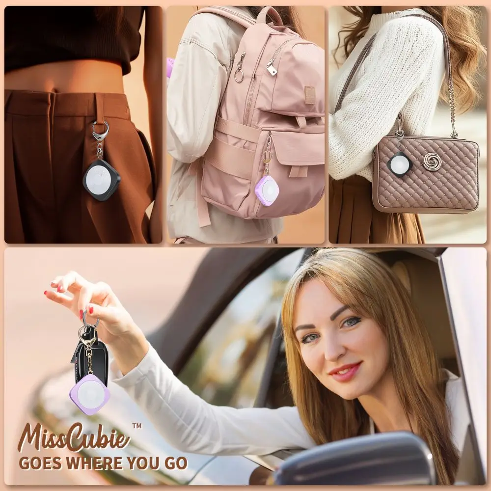 Awapow 130dB Personal Self Defense Alarm Keychain LED Emergency Light Safety Alarm for Women Night Running Type-C Rechargeable