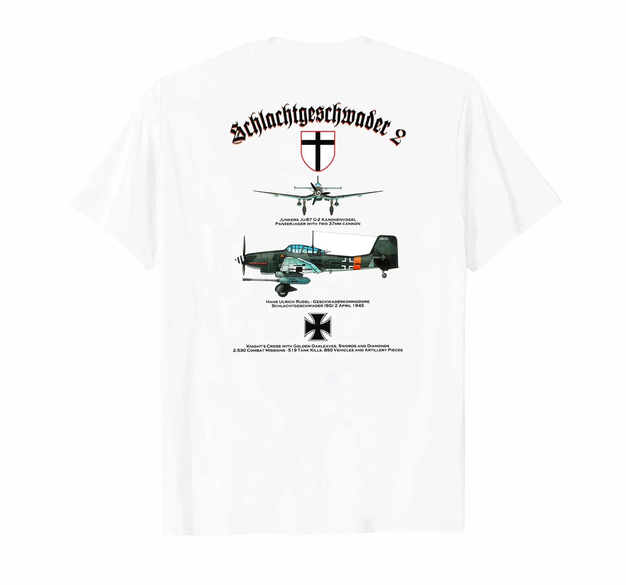 WW II German Air Force Stuka Ju-87 Dive Bomber T-Shirt. Summer Cotton Short Sleeve O-Neck Mens T Shirt New S-3XL