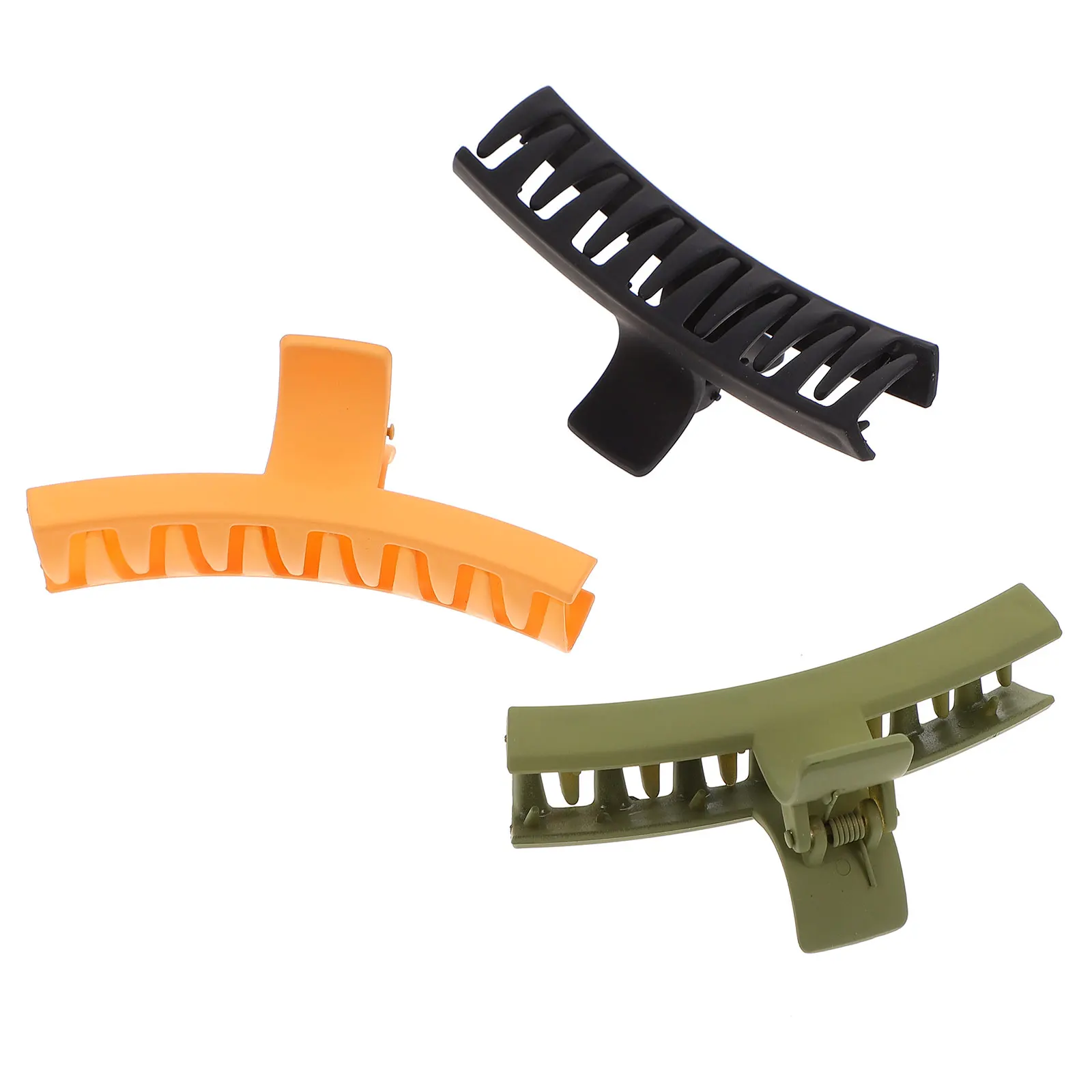 

3pcs Acrylic Hair Claw Clips Large Size Thick Bobby Pins for Women Halloween Fashionable Design Perfect Gift