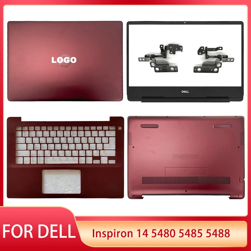 NEW For DELL Inspiron 14 5480 5485 5488 Laptop LCD Back Cover Front Bezel Palmrest Bottom Base Top Cover Hinges Housing Shell