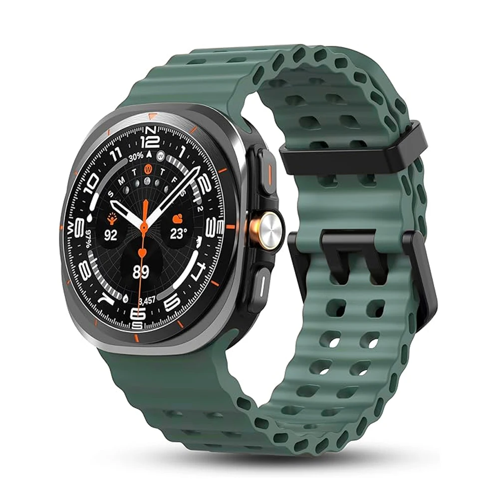 Originalarmband für Samsung Galaxy Watch Ultra 47mm Zubehör Marine Silikon Sportarmband Correa Galaxy Watch Ultra 2025 Band