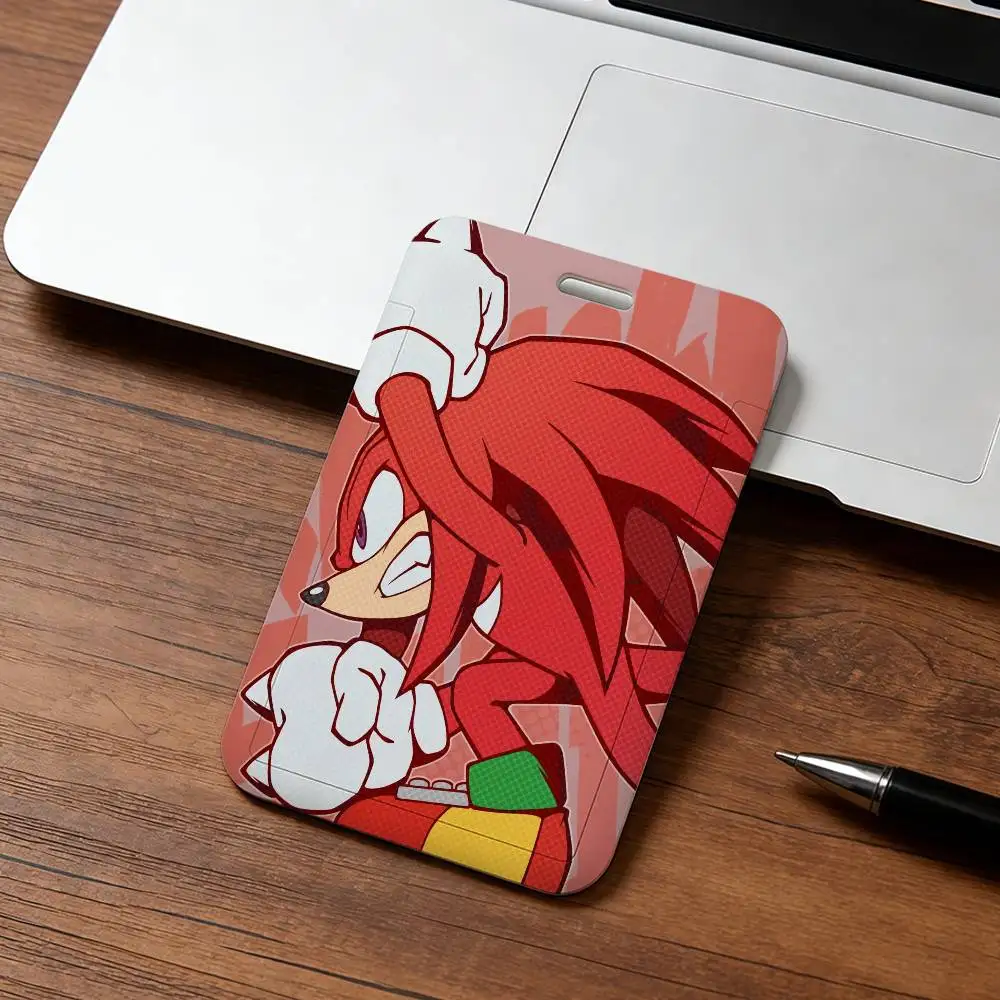Modisches Cartoon S-SonIC-C Kawaii Schlüsselband mit Rückzugclip und Kartenhalter, Drehbarer Ausweishalter, Familiengeschenk – Detail 6