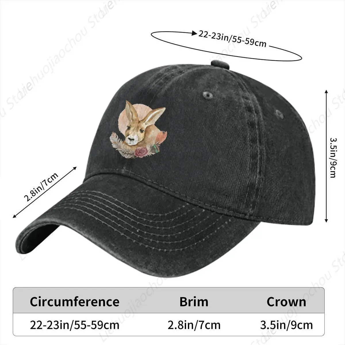 Australian Kangaroo Multicolor Hat Peaked Women's Cap Kai  Moon Personalized Visor Protection Hats