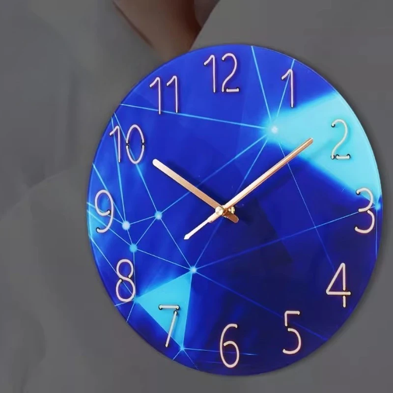 

Exquisite Wall Clock for Living Room Home Silent Quartz Clock for Bedroom Creative Wall Clock No Drilling Required