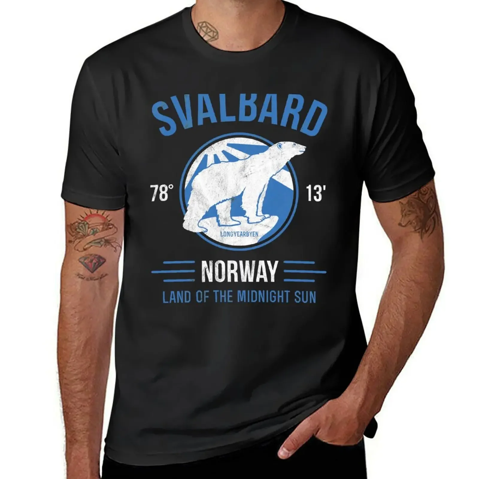 

Svalbard Polar Bear - Midnight Sun in Norway T-Shirt Blouse basketball graphic tees anime tshirt clothes for men