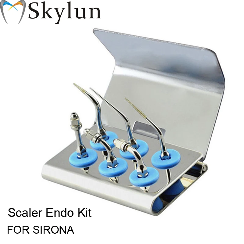 

Dental Ultrasonic scaler Tip Kit Scaler Endo Kit Silver scaler tips ES0 ES1 ES2 ES3 PS4D ES3D Fit SIRONS AT45