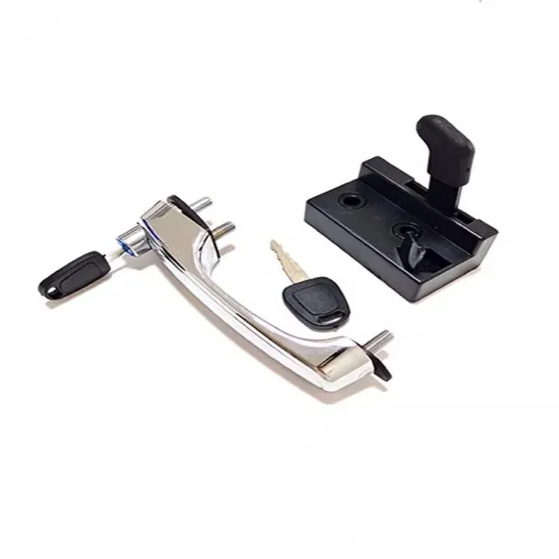 For Doosan Daewoo excavator DX55-9C DX60-9C cab lock block inside and outside handles door lock assembly