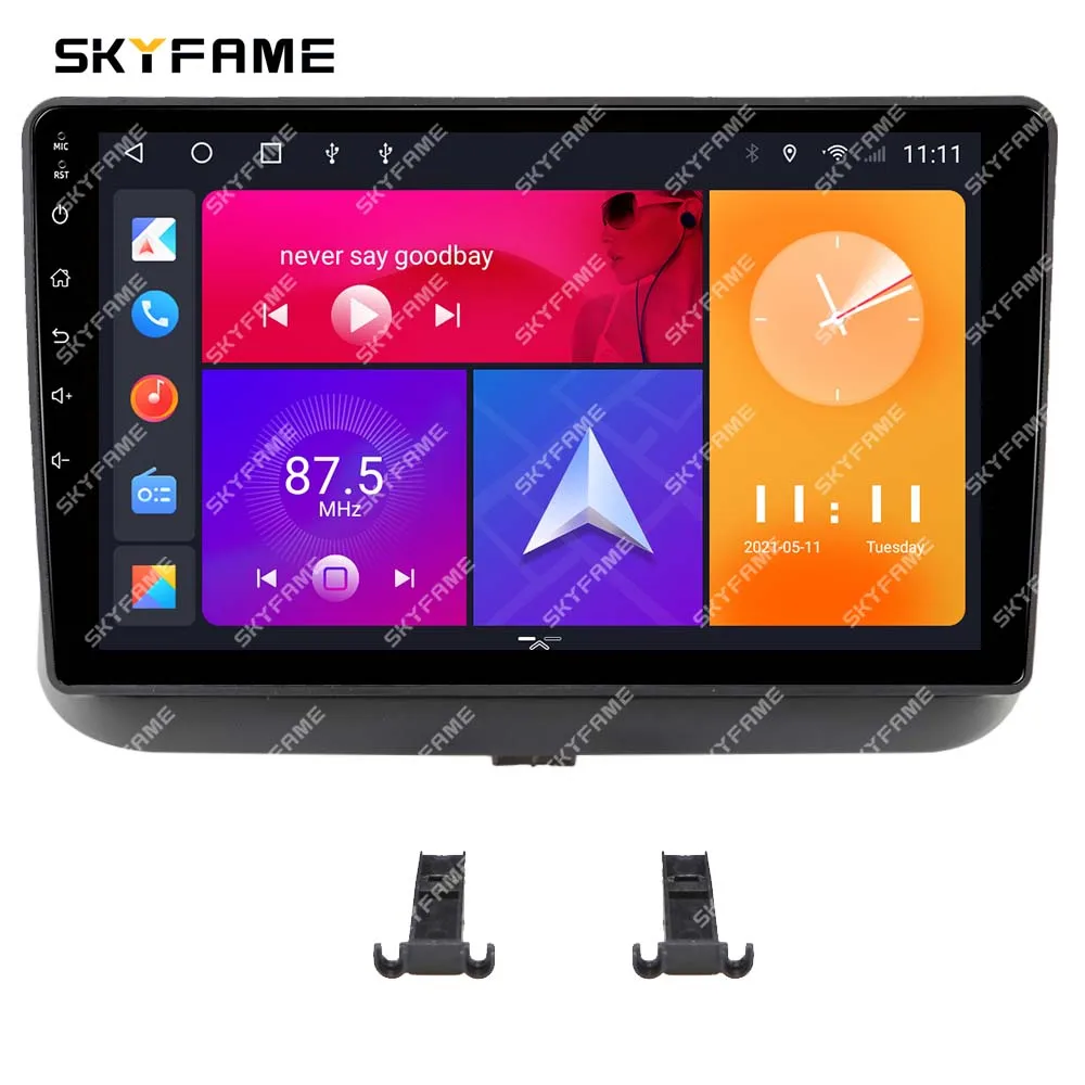 SKYFAME Car Fascia Frame Adapter Android Radio Dash Fitting Panel Kit For Toyota Corolla E110 VIII Hatchback