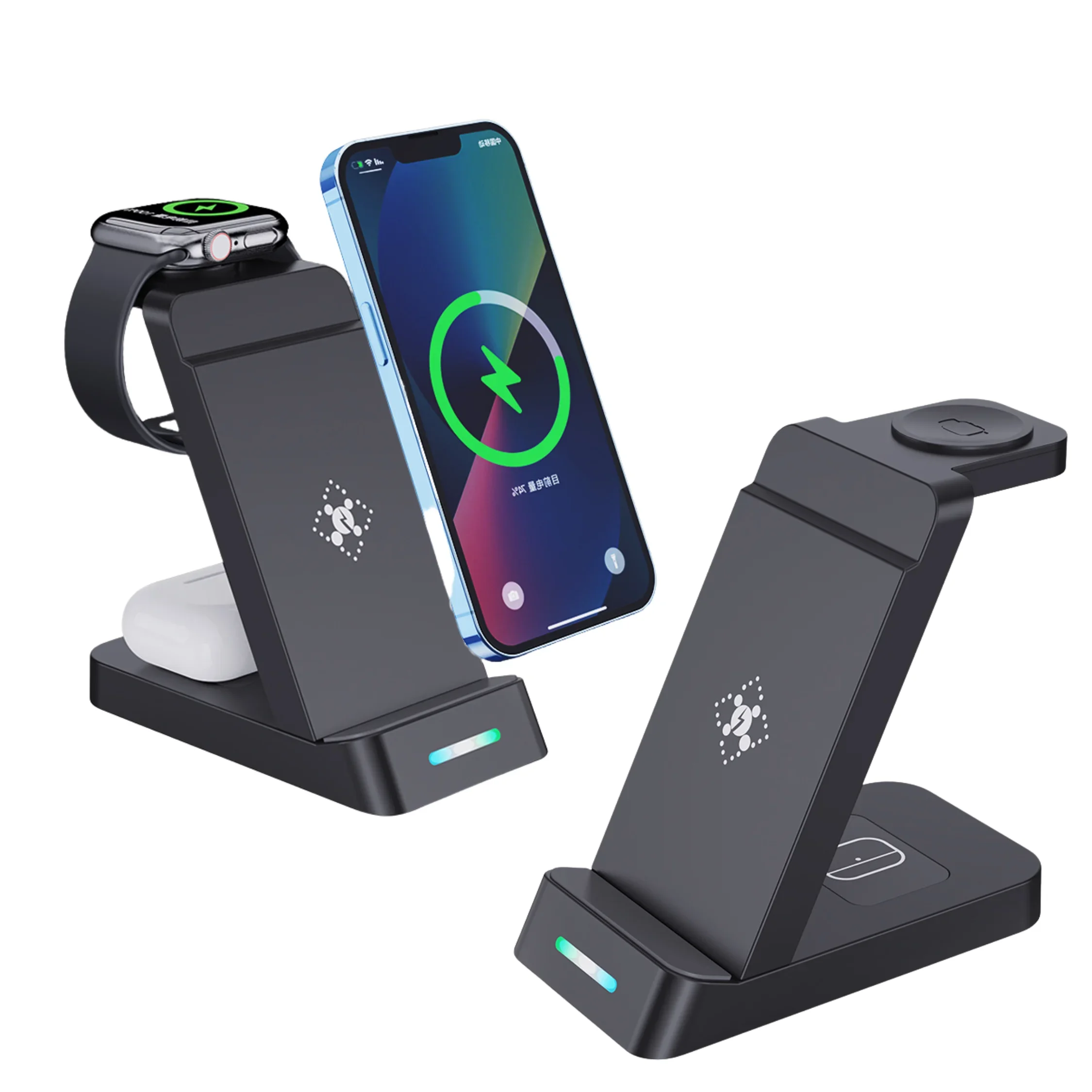 3in1 Wireless Charging Base Wireless Fast Charging Suitable For I Phone Phones Earphones And Watches