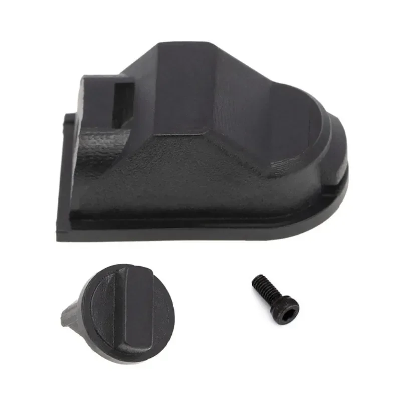 Tapa de tanque de combustible de plástico negro para coche trepador de control remoto TRX4 TRX-4, pieza de actualización, 1/10