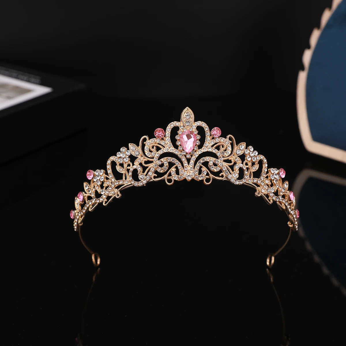 Girl headdress Princess exquisite rhinestone crown children\'s performance high-end temperament crown girl birthday hairband hair