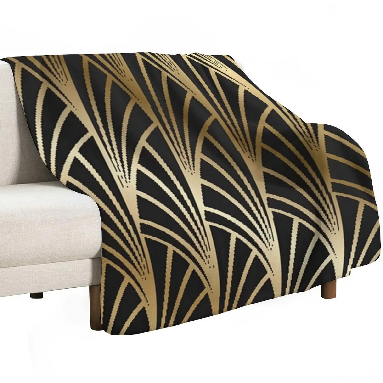 

Art nouveau, art deco, gold,black,pattern Throw Blanket Tourist Furrys Thermals For Travel Blankets