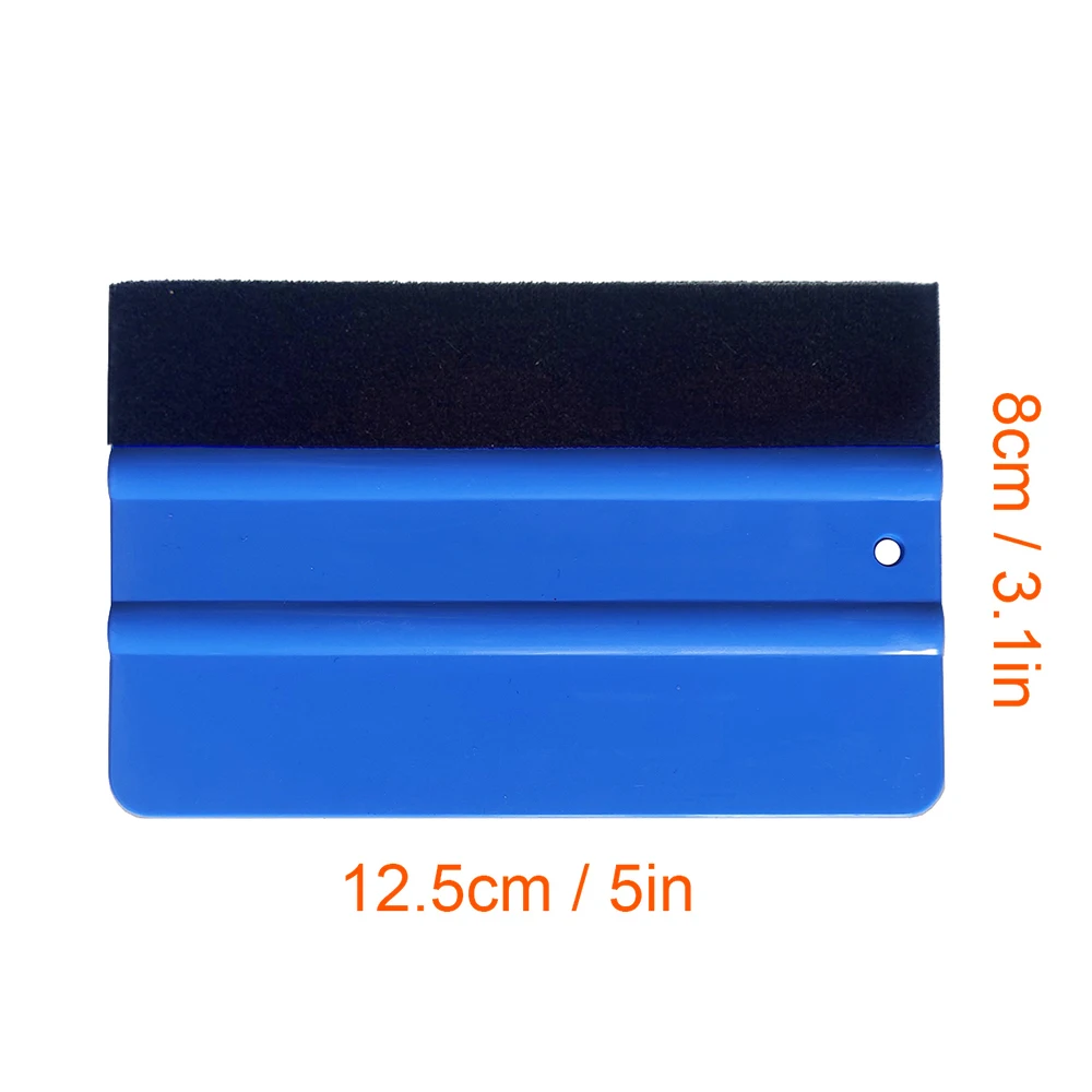 5 Inch Tint Squeegee Long Spatula Felt Edge Scraper for Car Vinyl Wrap Window Tinting Film Tools Sticker Decal Applicator