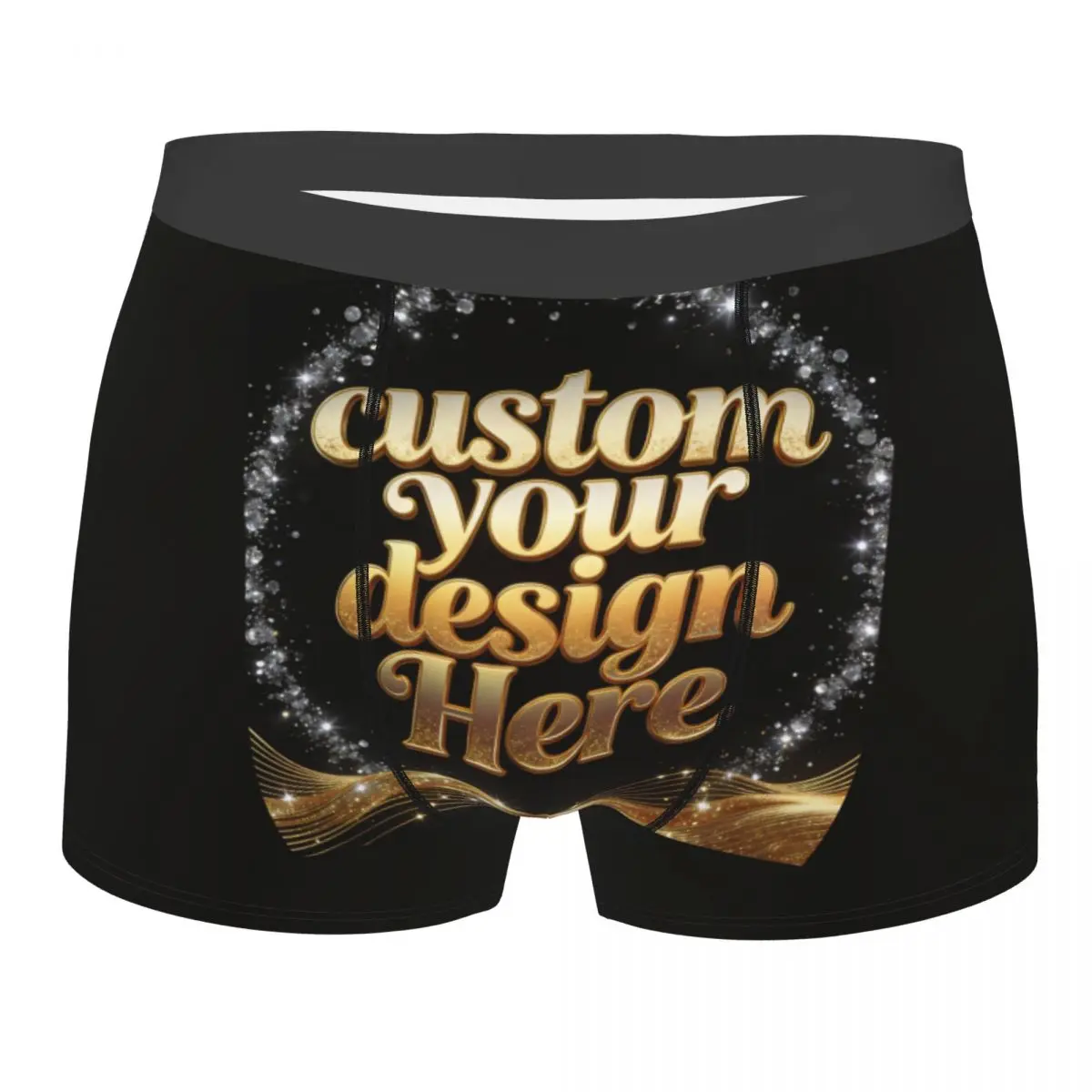 Custom Your Photo Logo Text Boxer Shorts For Homme 3D Print Personalized Image Underwear Panties Briefs Breathable Underpants